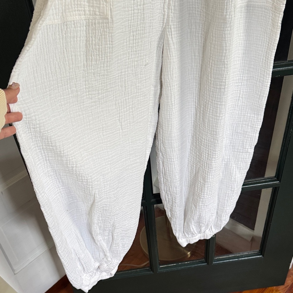 Saturday Sunday by Anthropologie Cream White Gauze Jumpsuit - Picture 4 of 11